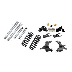 BELLTECH LOWERING KITS 1992-1998 Chevrolet Silverado/Sierra C1500 (Std Cab, ext 454 SS) 3" F/4" R drop W/ Street Performance Shocks
