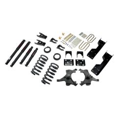 BELLTECH LOWERING KITS 1992-1998 Chevrolet Silverado/Sierra C1500 (Std Cab, ext 454 SS) 4" or 5" F/6" or 7" R drop W/ Nitro Drop II Shocks