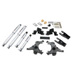 BELLTECH LOWERING KITS 1988-1998 Chevrolet Silverado/Sierra C1500 (Ext Cab) 2" F/4" R drop W/ Street Performance Shocks