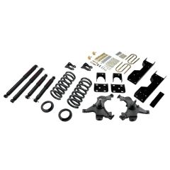 BELLTECH LOWERING KITS 1988-1998 Chevrolet Silverado/Sierra C1500 (Ext Cab) 4" or 5" F/6" R drop W/ Nitro Drop II Shocks