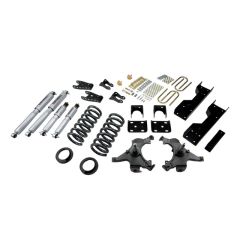 BELLTECH LOWERING KITS 1988-1998 Chevrolet Silverado/Sierra C1500 (Ext Cab) 4" or 5" F/6" or 7" R drop W/ Street Performance Shocks