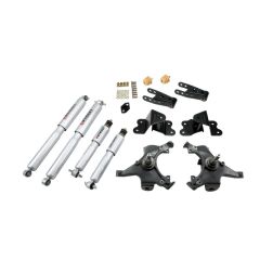 BELLTECH LOWERING KITS 1988-1991 Chevrolet Silverado/Sierra C1500 (Std Cab, ext 454 SS) 2" F/4" R drop W/ Street Performance Shocks