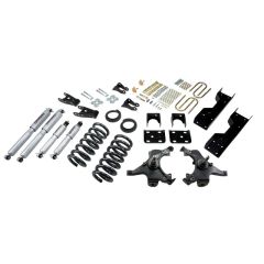 BELLTECH LOWERING KITS 1988-1991 Chevrolet Silverado/Sierra C1500 (Std Cab, ext 454 SS) 4" or 5" F/6" or 7" R drop W/ Street Performance Shocks