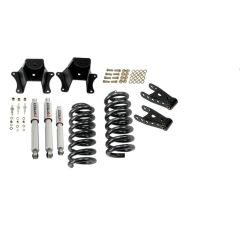BELLTECH LOWERING KITS 1973-1987 Chevrolet C10 2" F/4" R drop W/ Street Performance Shocks