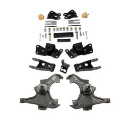 BELLTECH LOWERING KITS 1997-2000 Chevrolet Silverado/Sierra 3/4 Ton & 1 Ton (Crew Cab/Dually) 3" F/4" R drop W/O Shocks