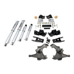 BELLTECH LOWERING KITS 1997-2000 Chevrolet Silverado/Sierra 3/4 Ton & 1 Ton (Crew Cab/Dually) 3" F/4" R drop W/ Street Performance Shocks