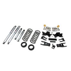 BELLTECH LOWERING KITS 1997-2000 Chevrolet Silverado/Sierra 3/4 Ton & 1 Ton ((All Cabs)/Dually) 1" or 2" F/4" R drop W/ Street Performance Shocks