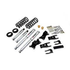BELLTECH LOWERING KITS 1990-1996 Chevrolet Silverado/Sierra 3/4 Ton & 1 Ton (Ext/Crew Cab) 1" or 2" F/4" R drop W/ Street Performance Shocks
