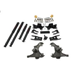 BELLTECH LOWERING KITS 1989-1996 Chevrolet Silverado/Sierra 3/4 Ton & 1 Ton (Ext/Crew Cab) 3" F/4" R drop W/ Nitro Drop II Shocks