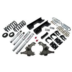 BELLTECH LOWERING KITS 1989-1996 Chevrolet Silverado/Sierra 3/4 Ton & 1 Ton (Ext/Crew Cab) 4" or 5" F/8" R drop W/ Street Performance Shocks