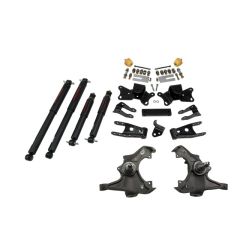 BELLTECH LOWERING KITS 1988- Chevrolet Silverado/Sierra C3500 (Ext Cab, Dually) 3" F/4" R drop W/ Nitro Drop II Shocks