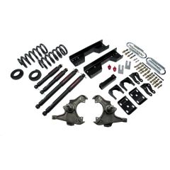 BELLTECH LOWERING KITS 1988- Chevrolet Silverado/Sierra C3500 (Ext Cab, Dually) 4" or 5" F/8" R drop W/ Nitro Drop II Shocks