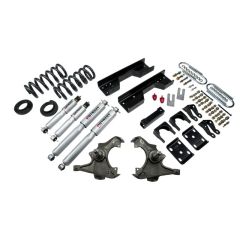 BELLTECH LOWERING KITS 1988- Chevrolet Silverado/Sierra C3500 (Ext Cab, Dually) 4" or 5" F/8" R drop W/ Street Performance Shocks