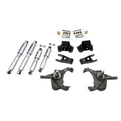BELLTECH LOWERING KITS 1975-1991 Chevrolet Silverado C30 1 Ton (Crew Cab & Dually Only) 3" F/4" R drop W/ Street Performance Shocks