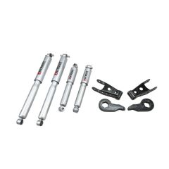 BELLTECH LOWERING KITS 1988-1998 Chevrolet Silverado/Sierra (Std/Ext Cab4WD) 95-99 Chevrolet Tahoe/Suburban/Yukon (4WD) 1" or 3" F/2" R drop W/ Street Performance Shocks