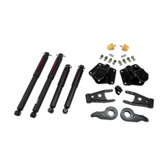 BELLTECH LOWERING KITS 1995-1999 Chevrolet Tahoe/Yukon (4DR) 92-94 Chevrolet Blazer (4DR) 1" or 3" F/3" R drop W/ Nitro Drop II Shocks