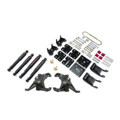 BELLTECH LOWERING KITS 1995-2002 Chevrolet Astro/Safari (2WD, w/ Factory Steel Leaf) 2" F/3.5" R drop W/ Nitro Drop II Shocks