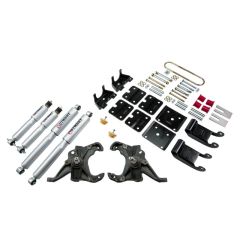BELLTECH LOWERING KITS 1995-2002 Chevrolet Astro/Safari (2WD, w/ Factory Steel Leaf) 2" F/3.5" R drop W/ Street Performance Shocks