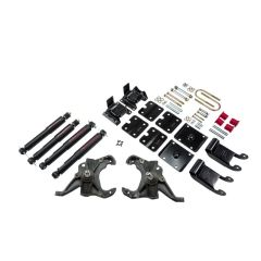 BELLTECH LOWERING KITS 1985-1995 Chevrolet Astro/Safari (2WD, w/ Factory Composite Leaf) 2" F/2.5" R drop W/ Nitro Drop II Shocks