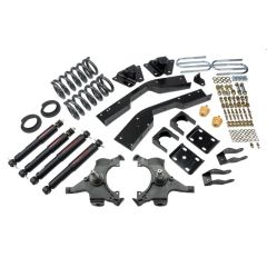 BELLTECH LOWERING KITS 1992-1994 Chevrolet Suburban (2WD, 3/4 Ton 6 Lug) 4" or 5" F/7" R drop W/ Nitro Drop II Shocks