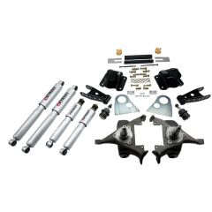 BELLTECH LOWERING KITS  1994-1999 Dodge Ram 1500 (Ext Cab, V8, Auto Trans Only) 2" F/4" R drop W/ Street Performance Shocks