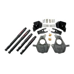 BELLTECH LOWERING KITS 2005-2006 Chevrolet Silverado/Sierra (Std Cab, w/ Factory Front Torsion Bar) 2" F/3" R drop W/ Nitro Drop II Shocks