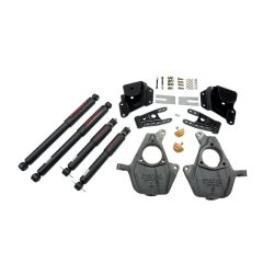BELLTECH LOWERING KITS 1999-2000 Chevrolet Silverado/Sierra (Std Cab) 2" F/4" R drop W/ Nitro Drop II Shocks