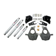 BELLTECH LOWERING KITS 1999-2000 Chevrolet Silverado/Sierra (Std Cab) 2" F/4" R drop W/ Street Performance Shocks