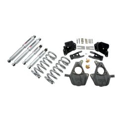 BELLTECH LOWERING KITS 1999-2006 Chevrolet Silverado/Sierra (Std Cab) 3" F/4" R drop W/ Street Performance Shocks