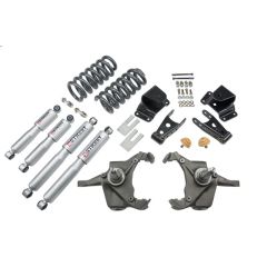 BELLTECH LOWERING KITS 1975-1991 Chevrolet Silverado C30 1 Ton (Crew Cab & Dually Only) 4" F/4" R drop W/ Street Performance Shocks