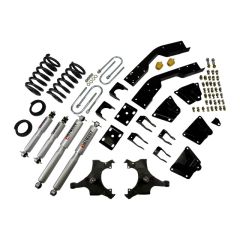 BELLTECH LOWERING KITS 1995-1999 Chevrolet Suburban C2500 (6 Lug) 2" to 5" F/ 7" R drop W/ Street Performance Shocks